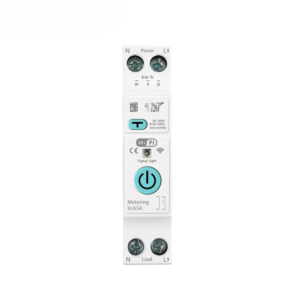Tuya Smart - Disjuntor inteligente WiFi 63A 1P+N com