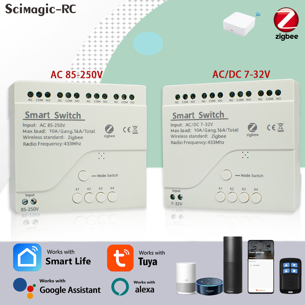 4ch zigbee tuya casa inteligen - Home Assistant Tuya avaliação e preço