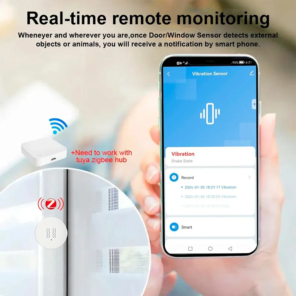 Sensor de Vibração e Inclinaçã - Home Assistant Tuya avaliação e preço