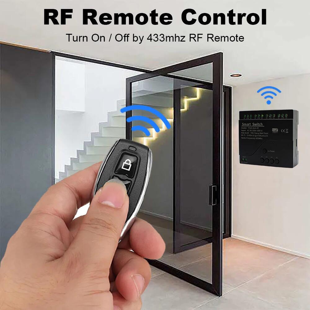Estilo preto tuya 4ch wifi mód - Tuya 4 Channel avaliação e preço